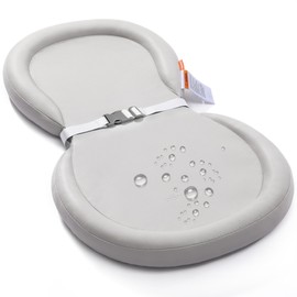 mamatepe Mamatepe Baby Changing Pad, Soft, Foldable Leather Diaper Changing Pad, Contoured Changing Table Pads for Dresser, Waterproof & Non-Slip Wipeable, 30"X19",Gray