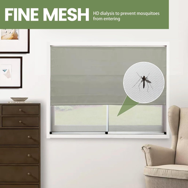 Expandable Window Screen Adjustable 304 Stainless Steel mesh Window Screen
