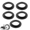WQEDVN 5 PCS Sink Plug Seals, Black Rubber, 78-83mm, Universal