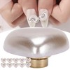 10pcs Heart Beads Imitation Pearls Beads Nail Art Decoration DIY