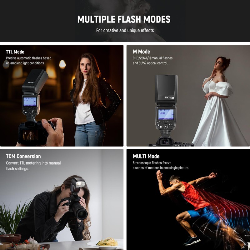 NEEWER NW760-S TTL Flash Speedlite Compatible with Sony DSLR Cameras,