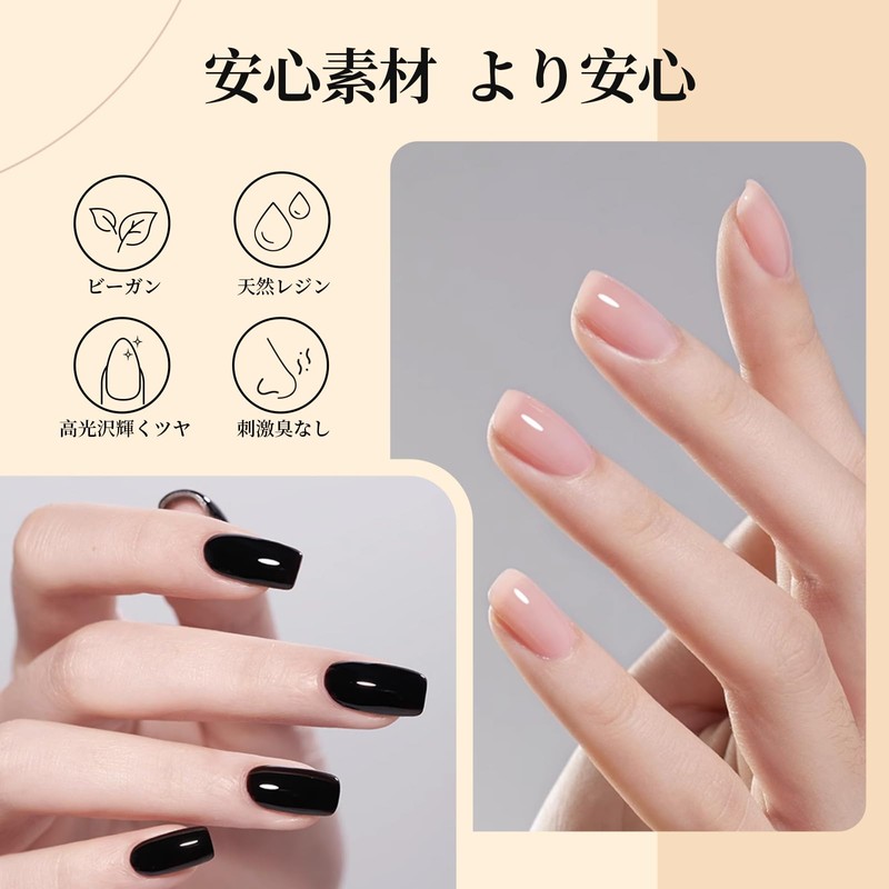 Modelones Gel Nail Top Coat, Base Coat, 10 ml, 2-Piece
