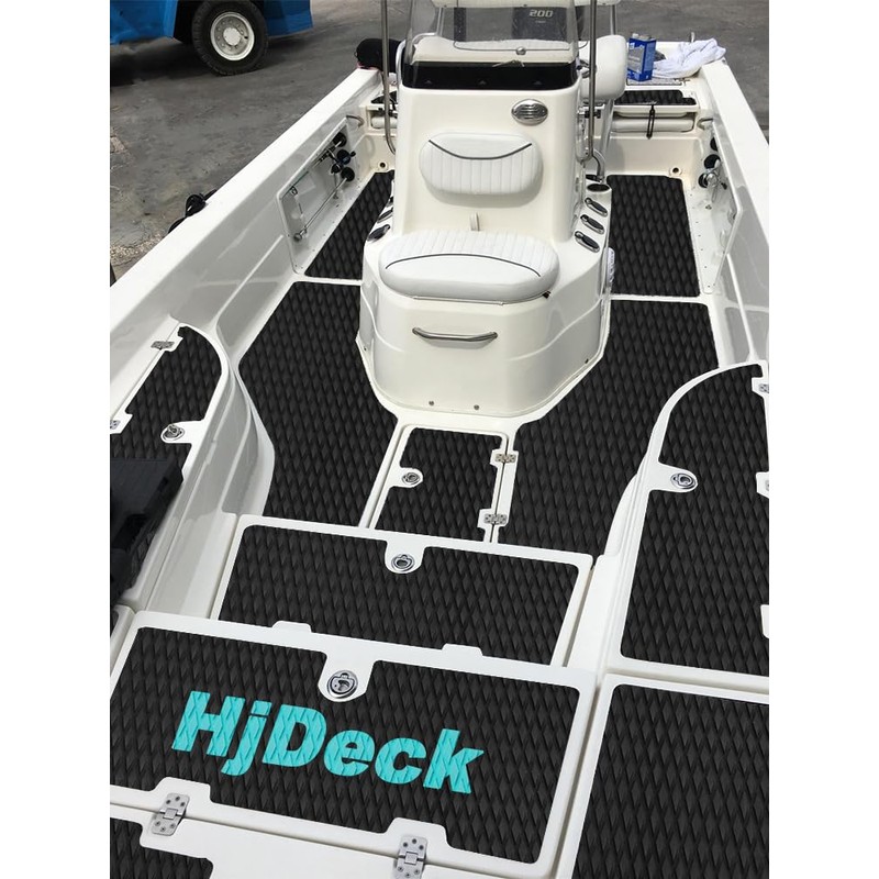 Hjdeck Universal Non-Slip Traction Mat for Boat Decking Kayaks Pad