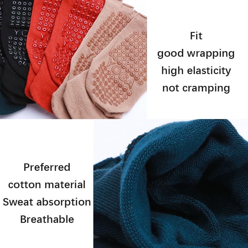 aoozleny Half Toe Non-slip Grip Socks -Five Finger Fitness Socks