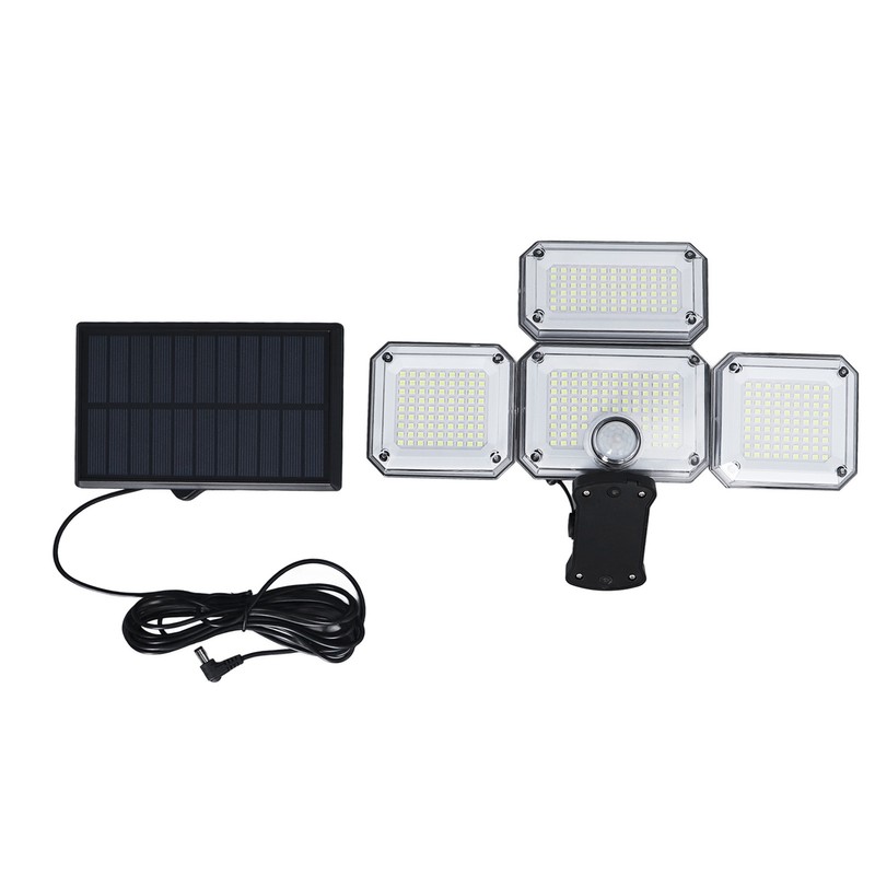 4 Head Solar Sensor Light 7700K 8W IP65 3 Gear