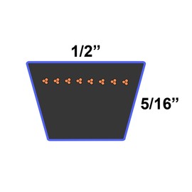 D&D PowerDrive 2058 MCLANE Replacement Belt, A/4L, Rubber