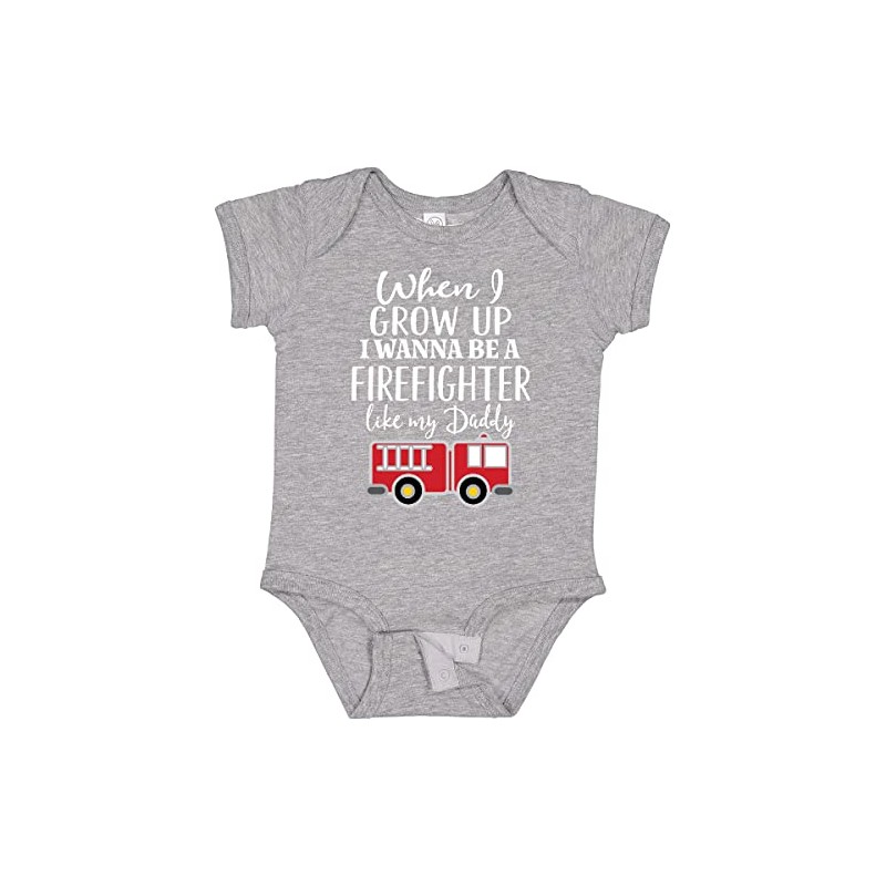 inktastic Future Firefighter Like Daddy Baby Bodysuit 12 Months 0060