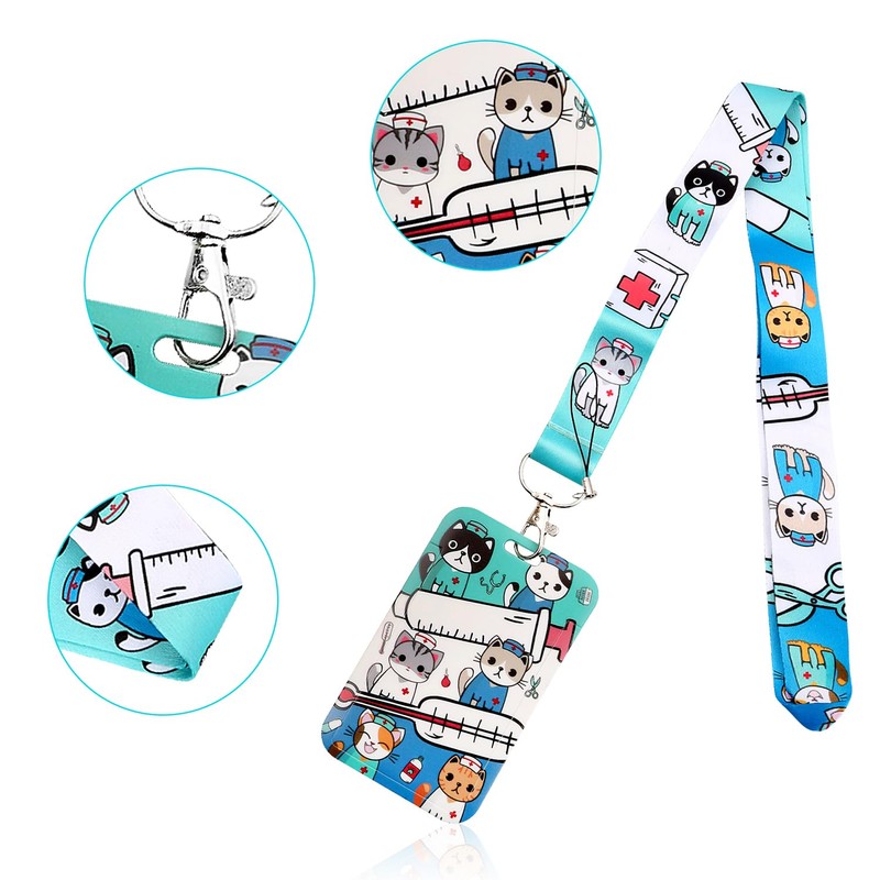 Rumyve Lanyard with Key Clip,Cute Plastic Hard Shell Car Keys,Neck