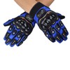 CHCYCLE - Guantes de moto con visualización táctil, Azul, M-Blue