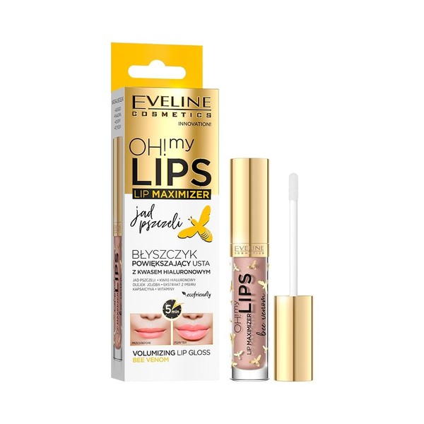 Eveline Cosmetics Lip Gloss with Bee Venom and Hyaluronic Acid