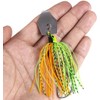 ZOKBOM 6 Pieces Artificial Lures for Bass Chatterbait Pike Chatterbait