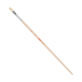 Namurataiseidou Oil Painting Brush, C Mark, No. 8, Flat, White, Pig Hair