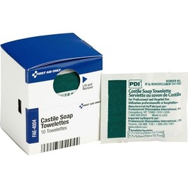 First Aid Only, Inc FAE4004 Toallas de jabón de Castilla, 10/caja (FAOFAE4004)