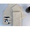Fabric Napkins Set of 6 Cotton Linen Washable Reusable with
