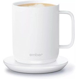 EMBER SMART MUG 2 10 OZ APP CONTROLLED HEATED COFFE MUG, WHITE *DISTRESSED PKG