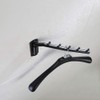 JQK Folding Clothes Hanger Rack, Stainless Steel Swing Arm Hook