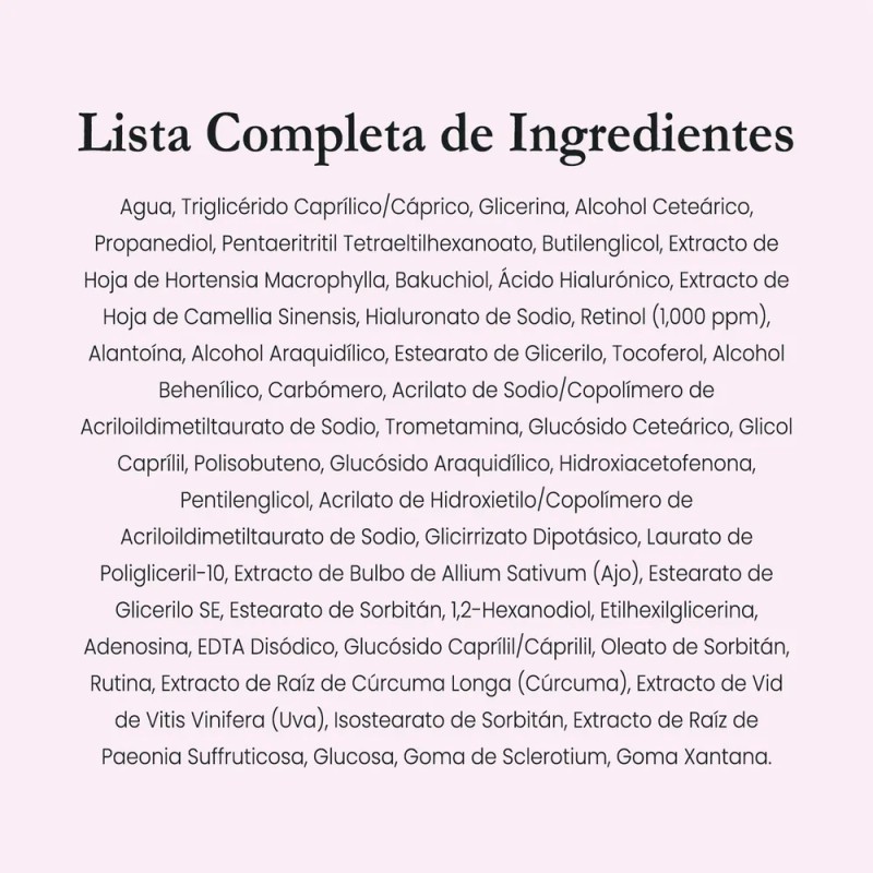 Purito Crema Facial con Retinol Timeless Bloom 30ml Hidratante Antiarrugas