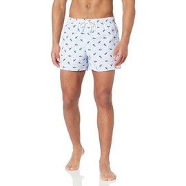 Lacoste Men's Allover Croc Swim Short, Phoenix Blue/Multico, L