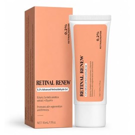 Clinical 0.2% Retinaldehído - Suero facial de retinaldehído de 1.7 fl oz – Refuerzo rápido antienvejecimiento de la piel retiniana con ectoína y cica – Gel crema alternativa de retinol suave para