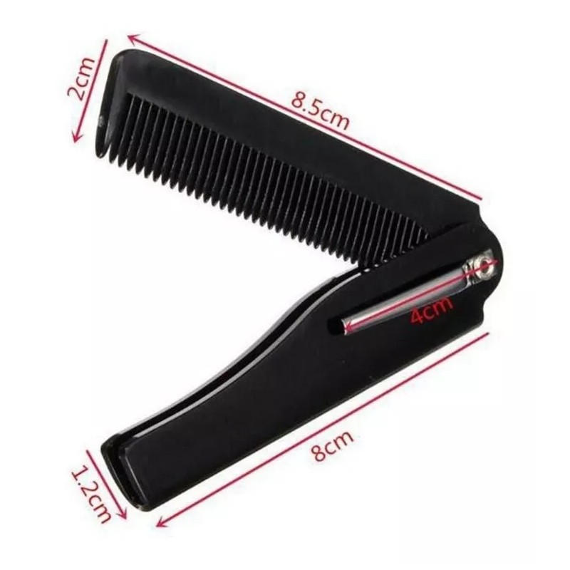 By wilamp Peine Plegable De Bolsillo Portátil Cabello Barba Y