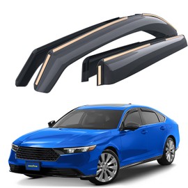 Goodyear Shatterproof in-Channel Window Deflectors for Honda Accord 2023-2025, Rain Guards, Window Visors for Cars, Vent Deflector, Car Accessories, 4 pcs - GY008162