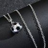 Soccer Necklace for Boys Soccer Gifts Stainless Steel Choker Necklace