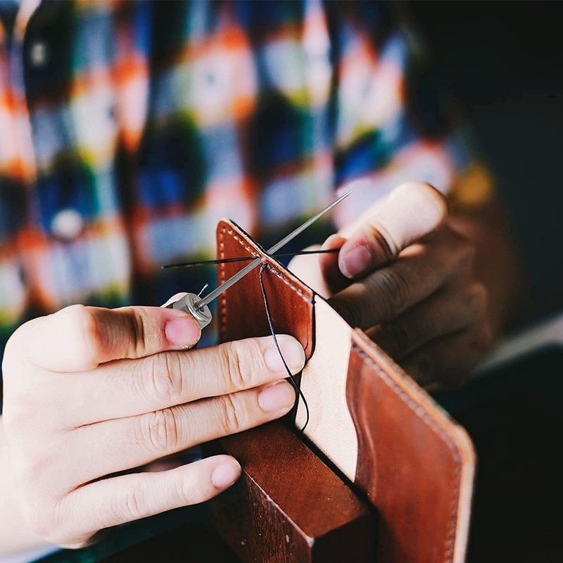 Wooden Handle Hole Punch, Pack of 2, Leather Sewing Awl,