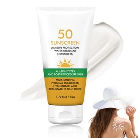 Sunscreen SPF 50+ - Suncream Factor 50 for Face - Suncream Factor 50 - Refreshing and Non-stick Suncream- Spf 50 Face Moisturiser - Mild and Non-irritating