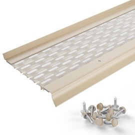 Waterlock Micromesh 5 inch Gutter Guards Leaf Protection, 1 Feet Sample Pack Eggshell, Stainless Steel Mesh, Aluminum Gutter Covers, Contractor Grade Gutter Guard from Manufacturer