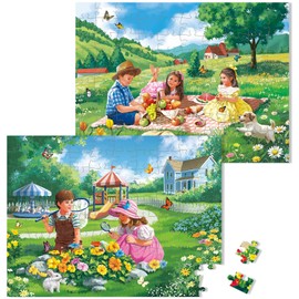 Sunhigh 500 Puzzle for Elderly and Adults 2 in 1 Chilhood Adventure Days
