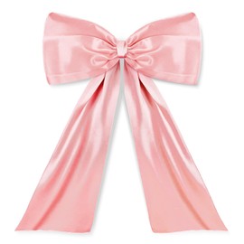 Pink Large Bow Decor Big Bow for Room, Coquette Giant Ribbon Tie for Birthday Party Backdrop Wall Decor, for Girl Women Home Decor Backdrop Bridal Shower Graduation Wedding(24 x 36 Inches)