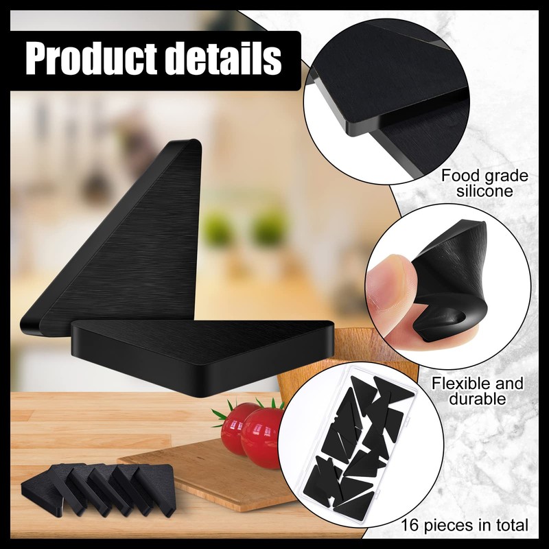 Set of 16 Cutting Board Feet, Non Slip Silicone Pads
