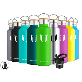 Super Sparrow Stainless Steel Water Bottle 620ml- Vacuum Insulated Metal Water Bottle - Standard Mouth Flask - BPA Free - Ideal Straw Water Bottle for Work, Gym, Travel, Sports