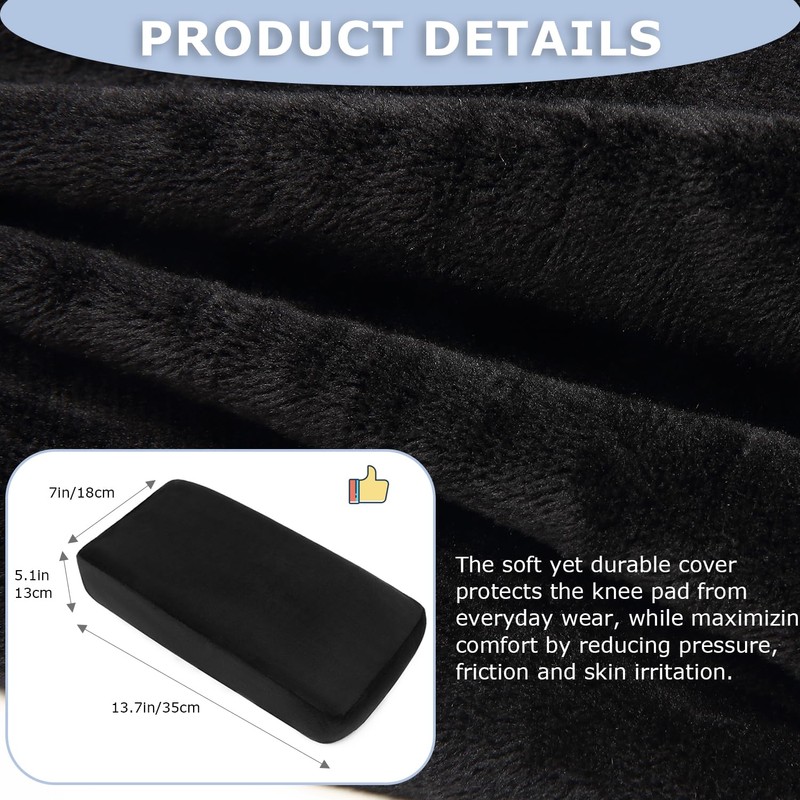 Knee Scooter Cushion Pad Cover for Comfort, Removable 2'' Thick