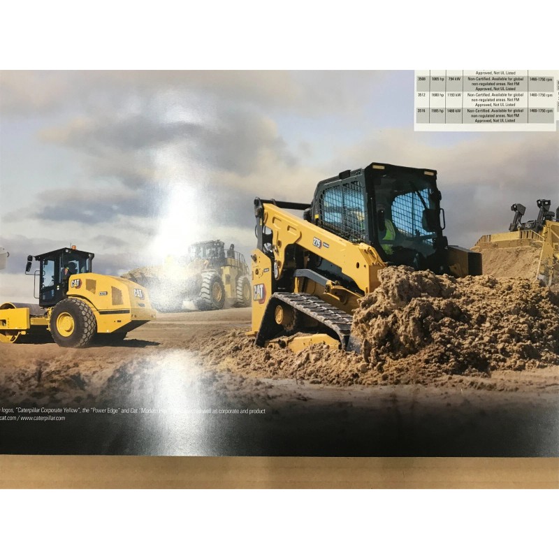 Caterpillar 2024 Product Line heavy equipment POSTER 24X 36" bulldozer