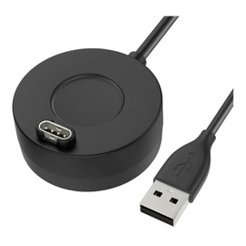 Astorgos Charger Dock Compatible with Garmin Vivoactive 3/4/4S/Venu/Fenix 7/7S/7X/5/5 Plus/5S/5S Plus/5X/5X Plus/6/6S/6X/6 Pro/6S Pro/6X Pro/Forerunner 745/Instinct, USB Data Charging Station, Black