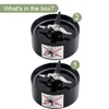 Equust 2-pack Cross Blade Blender Replacement Parts Work with Magic