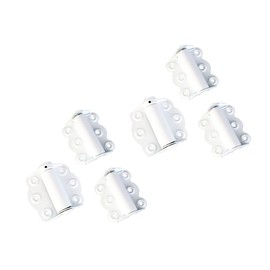 QCAA Door Spring Hinges, 2-3/4", Each Set Including 2 PCS Self Closing and 1 PC Adjustable Self Closing Door Hinge, White, 2 Sets, Made in Taiwan