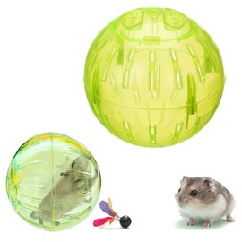 Hamster Running Balls,Hamster Exercise,Guinea Pig Exercise,Rat Exercise Ball Chinchilla Toy,Small Animal Exercise Balls,Transparent Balls for Relieves Boredom and Increases Activity ﻿