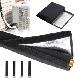 COVERTIFY 5 Layers HVAC Copper AC Line Pipe Insulation Cover Outdoor 72in x 10.2in, 600D Waterproof Portable AC Hose Insulation Sleeve, Foam Insulation Duct Mini Splits Water Pipe for All Season