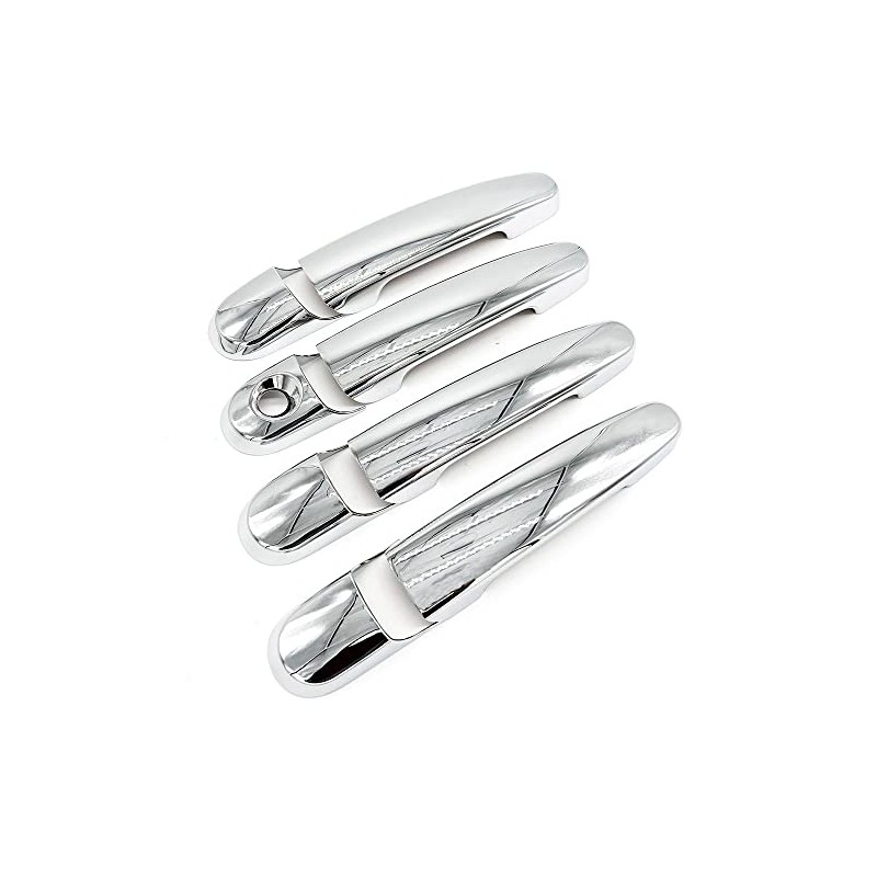 S SIZVER Triple Chrome Plated Door Handle Covers Compatible with