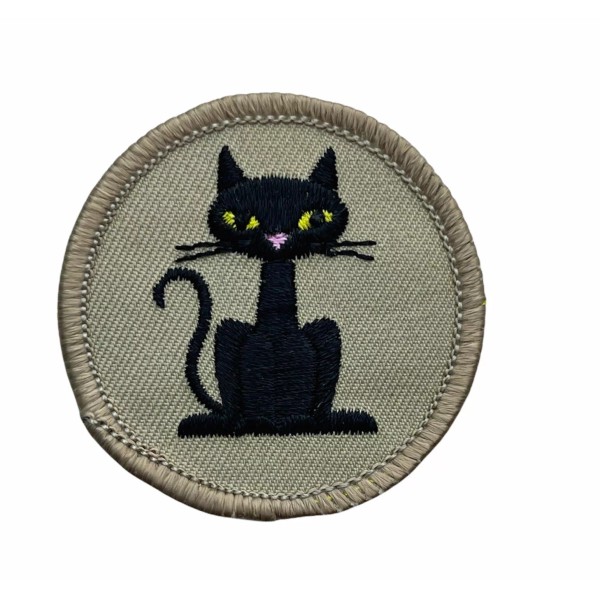 BSA Licensed Black Cat Patrol Badge Boys 2 inch Patch