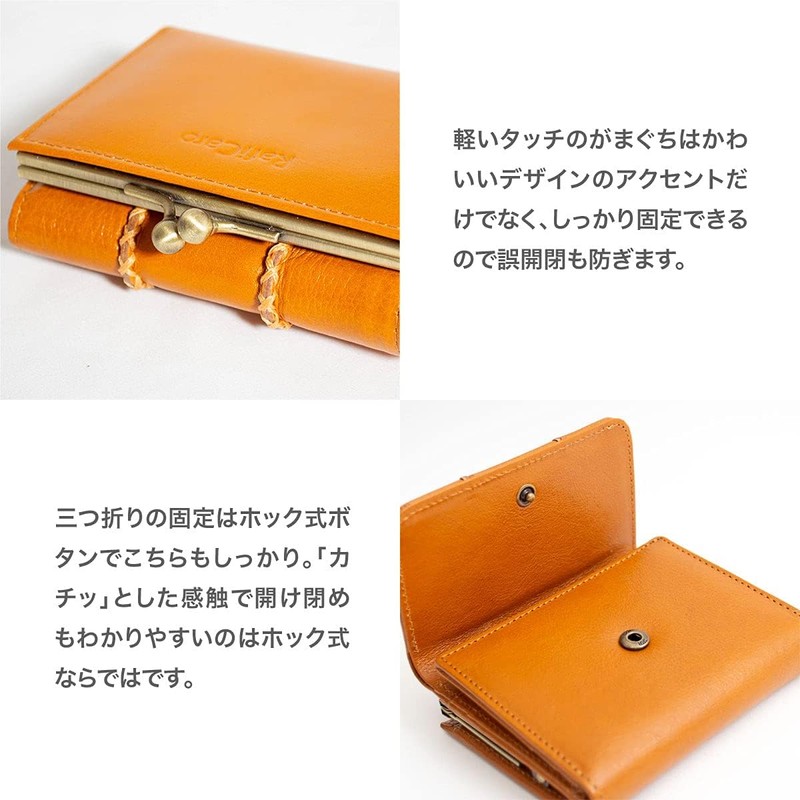 Trifold Wallet, Women's, Genuine Leather, Italian Leather, Coin Purse, Large