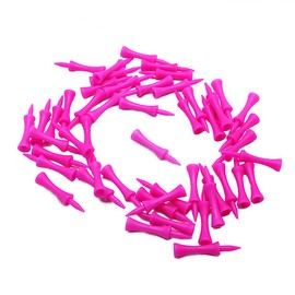 Bulldog Golf Tees® SAVER PACK of 50 x 60mm PINK PLASTIC CASTLE TEES