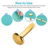 AORHOFJ Pack of 100 Mini Brad Round Head Clips, Pattern
