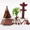 TOYANDONA 13 Pieces Figures Model Toy Cowboys Indian Figures Play