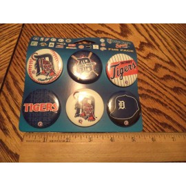 Unbranded New Set Of 6 Detroit Tigers Buttons pinbacks flatbacks Fan Special