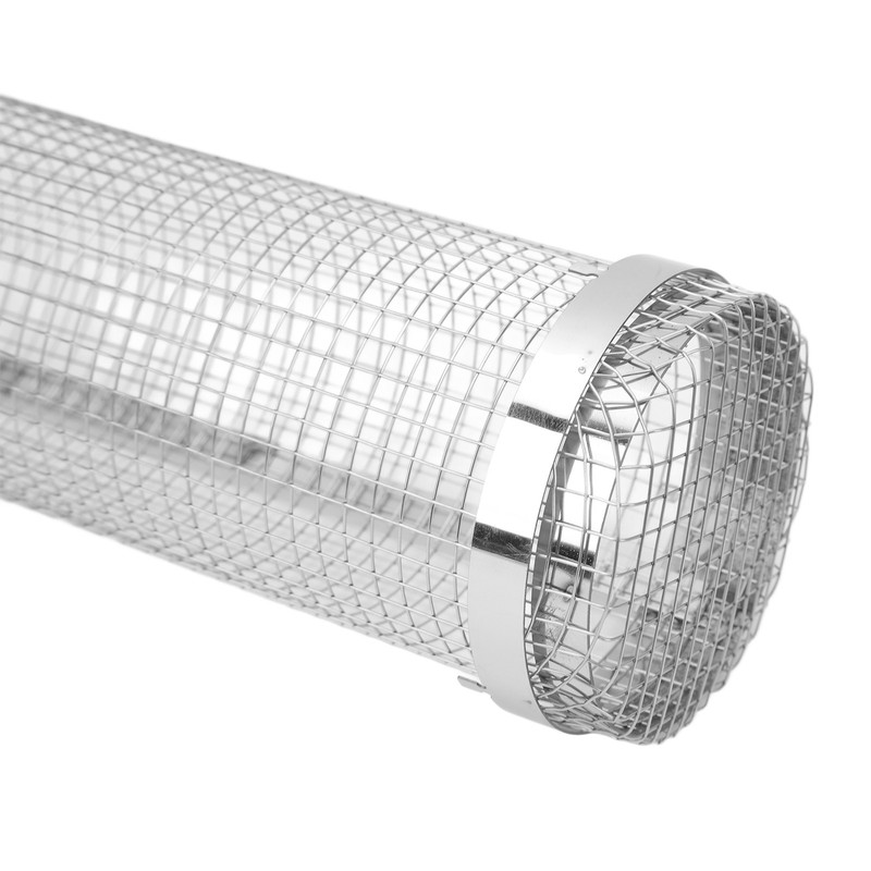 BBQ Net Tube Rolling Grilling Basket Stainless Steel Wire Mesh