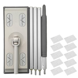 Floor Mop Microfibre Mop, 360 Degree Rotation Floor Cleaning System, Foldable Long Handle Floor Mop for Hardwood, Laminate, Tile Cleaning(grey)