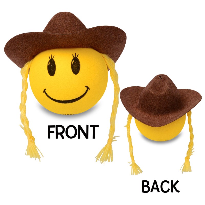HappyBalls Happy Cowgirl Cowgirl Hat with Braids Car, Truck, SUV